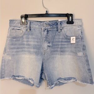 Time and Tru Women’s Light Wash Denim Shorts Size 10 | Casual Summer Jean NEW